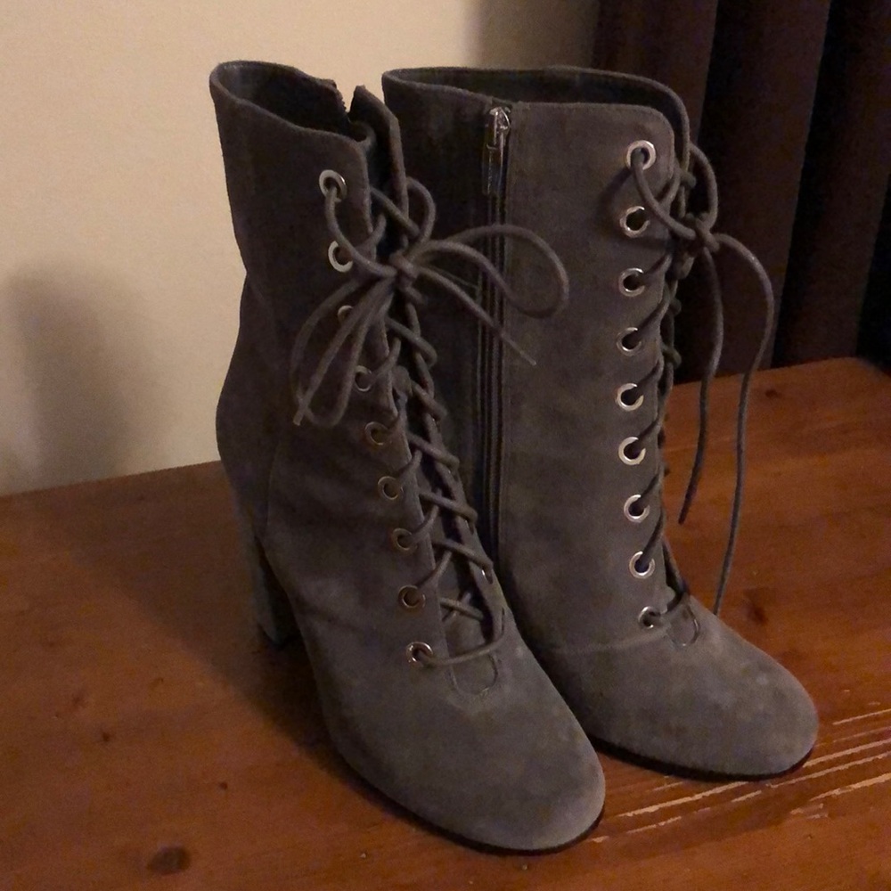 Vince Camuto Gray Heeled Boots